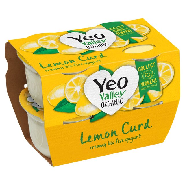 Yeo Valley Organic Lemon Curd Yoghurt   4 x 110g GOODS M&S