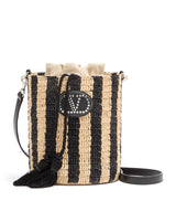 Harrods Valentino Garavani Small Raffia Bucket Bag- Buy online at McGrocer