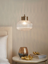 Next Clear Lexington Easy Fit Lamp Shade 19cm x 22cm- Buy online at McGrocer