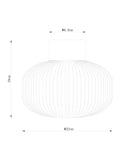 Clear Lexington Easy Fit lamp shade, imported from the UK