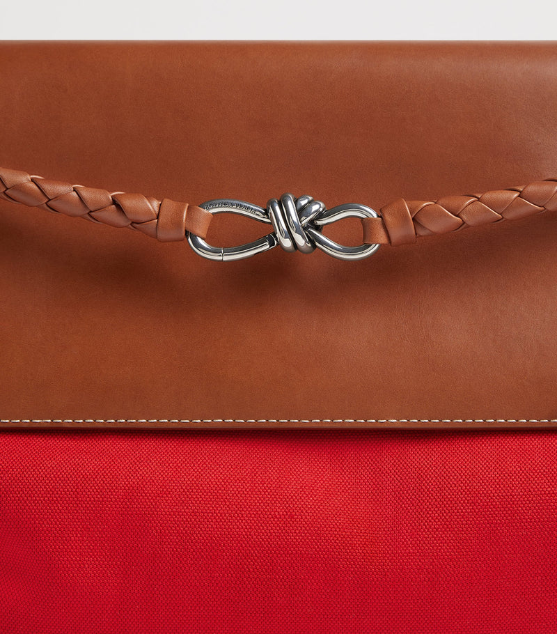 Bottega Veneta large canvas Andiamo messenger bag, imported from the UK