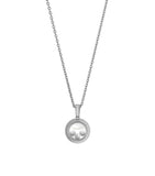 Chopard white gold Happy Diamonds pendant necklace (British brand)