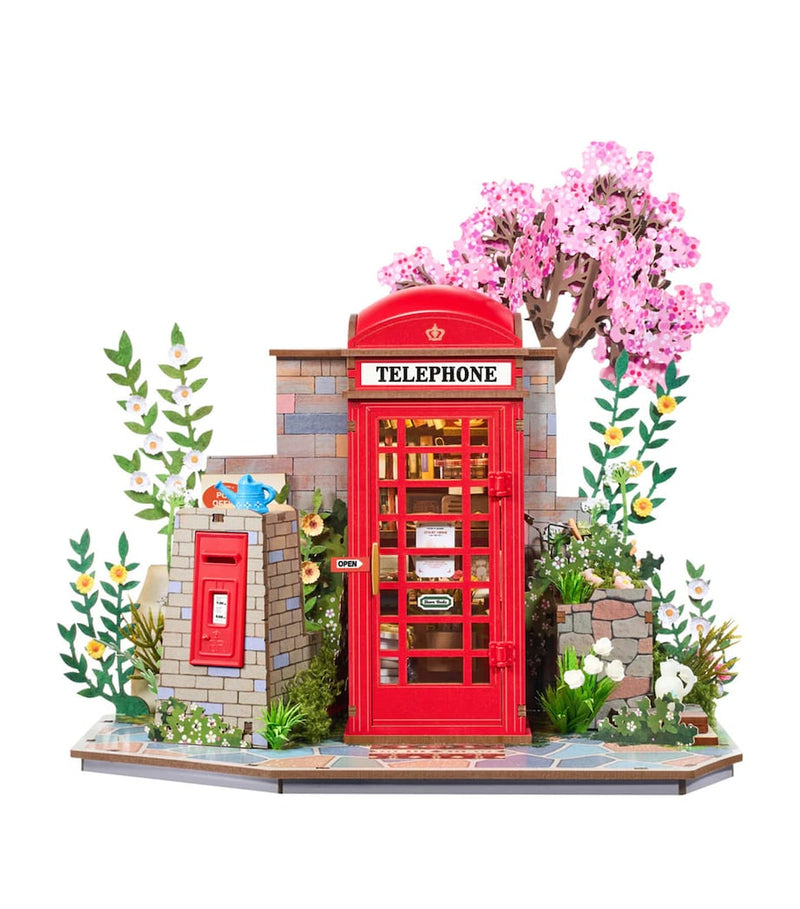 Robotime Rolife Blossom Book Booth 3D wooden puzzle - British product