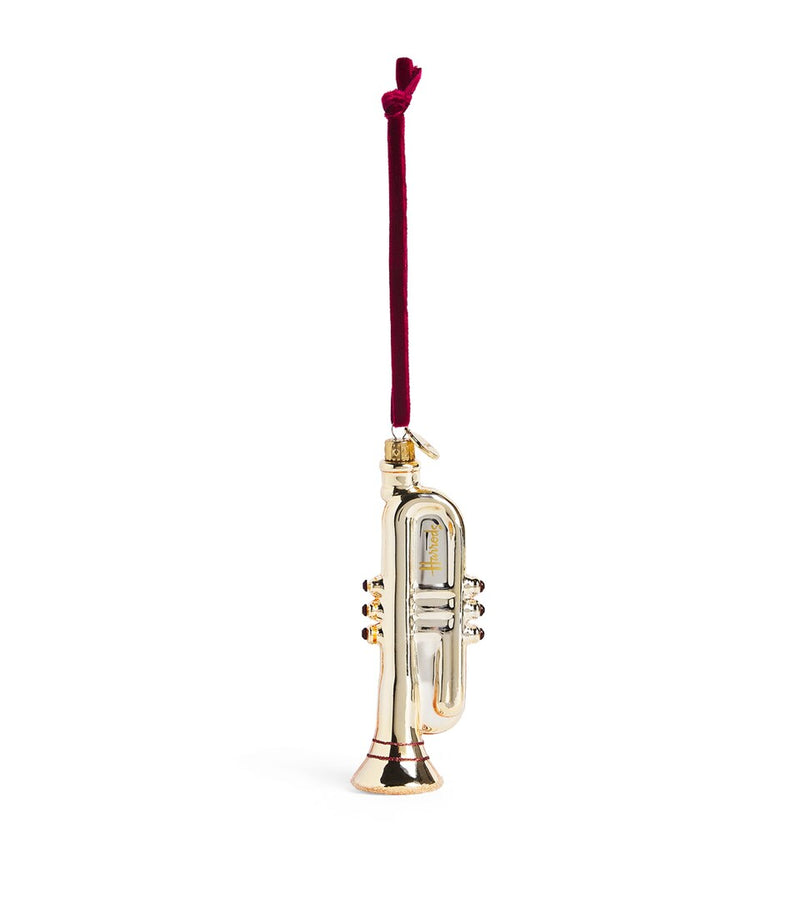 Glittering Champagne Bottle Christmas Tree Decoration