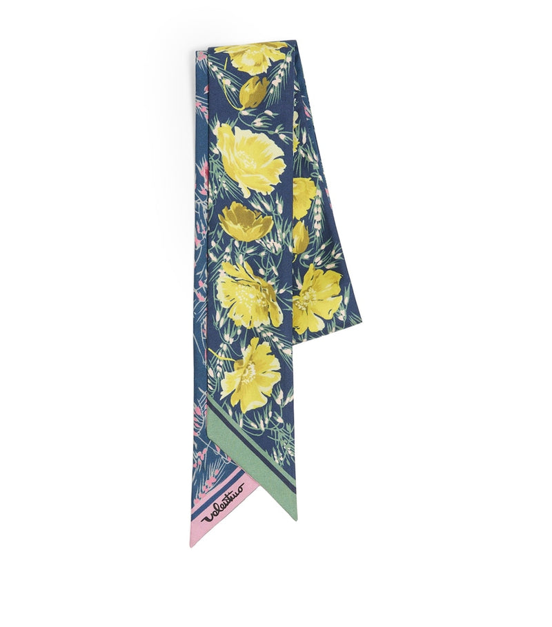 Valentino Garavani silk floral print scarf 6x180cm - British product