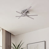 Eglo Lasana LED ceiling light chrome finish, UK version