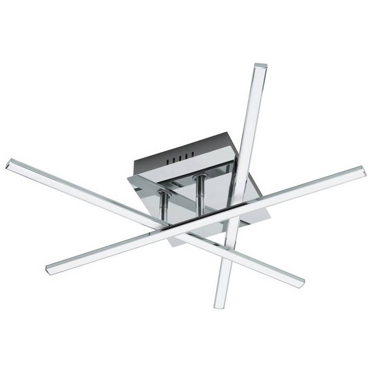 Eglo Lasana LED ceiling light chrome finish, UK version