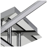 Eglo Lasana LED ceiling light chrome finish, UK version