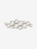 Gold honeycomb decorative wall mirror 152cm x 55.5cm, UK version