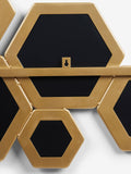 Gold honeycomb decorative wall mirror 152cm x 55.5cm, UK version