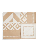 Harrods Exclusive Cashmere and Wool Throw with Geometric Pattern- Buy online at McGrocer