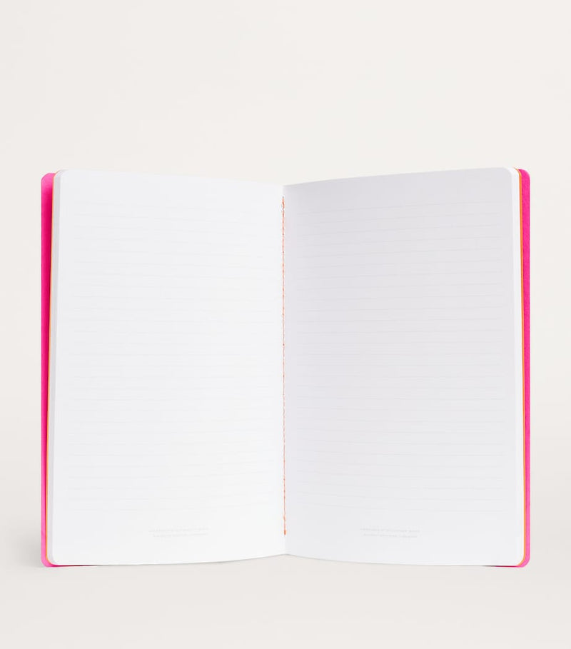 Harrods A5 notebook with magenta cover - British product