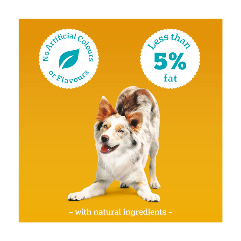 Pedigree dog treats Cheese & Beef Nibbles 140g (British brand)