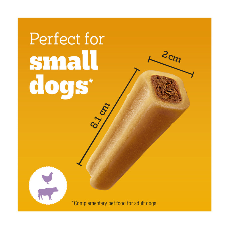Pedigree JUMBONE dog treats beef poultry 4 chews, imported from the UK
