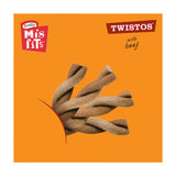Misfits Twistos Beef Dog Treats 105g, imported from the UK