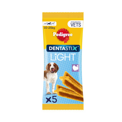 Pedigree Dentastix Light dog dental chews 5 sticks, imported from the UK