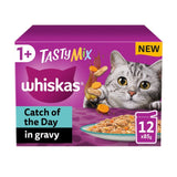 Whiskas 1+ Adults Wet Cat Food Pouches Tasty Mix Fish Selection in Gravy 12 x 85g GOODS M&S