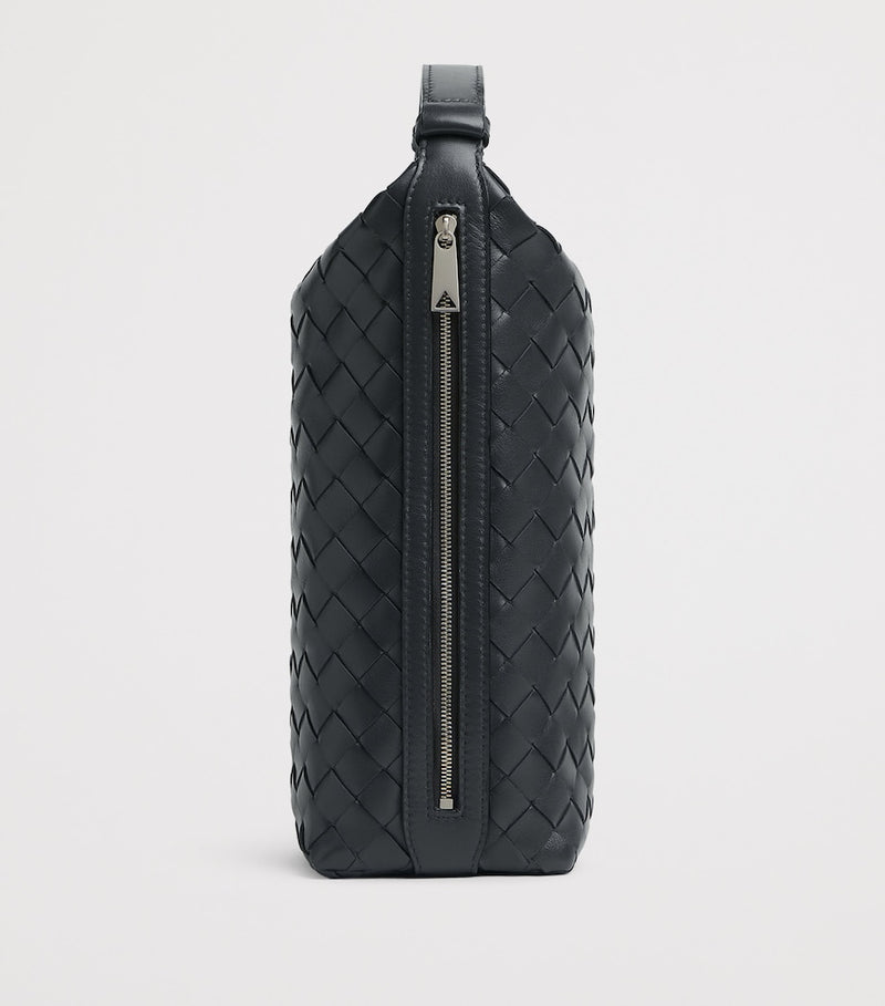 Bottega Veneta Intrecciato Wallace leather pouch, imported from the UK