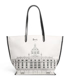 Harrods shopper bag with building landscape design 30x40cm (British brand)