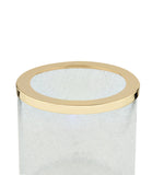 ZODIAC cracked crystal bathroom bin (British brand)