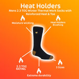 Heat Holders Mens Winter Thermal Work Socks, UK version