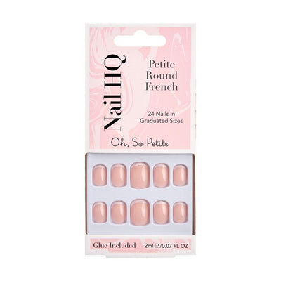 Nail HQ Petite Round French Falske Negler 24 Stykker