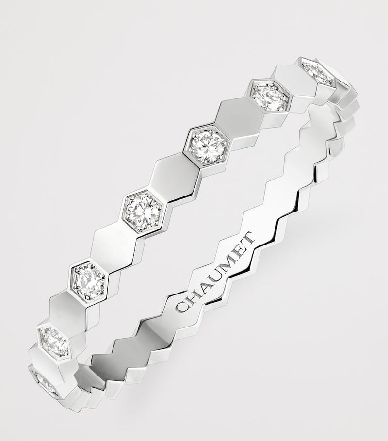 Chaumet white gold diamond Bee de Chaumet ring, UK version