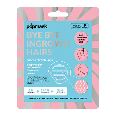 Popmask Bye Bye Ingrown Hairs Microdart Patches 9 Patches