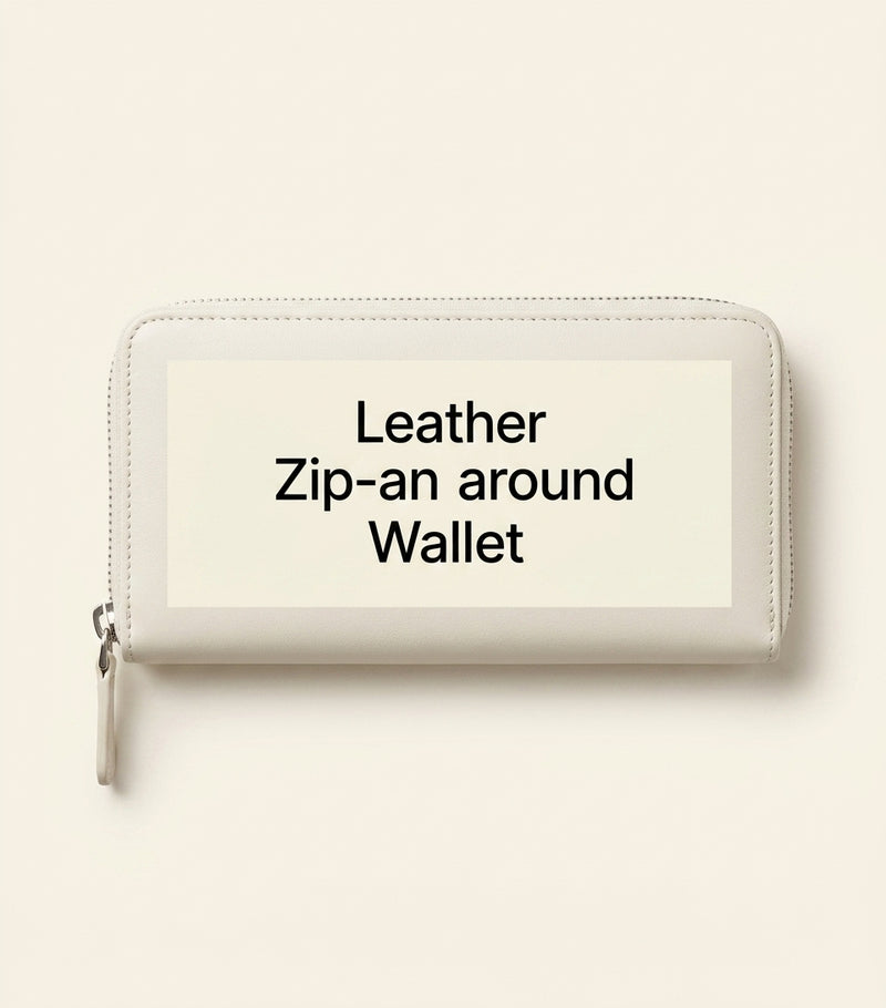 Prada leather zip-around wallet with Triangle logo (British brand)