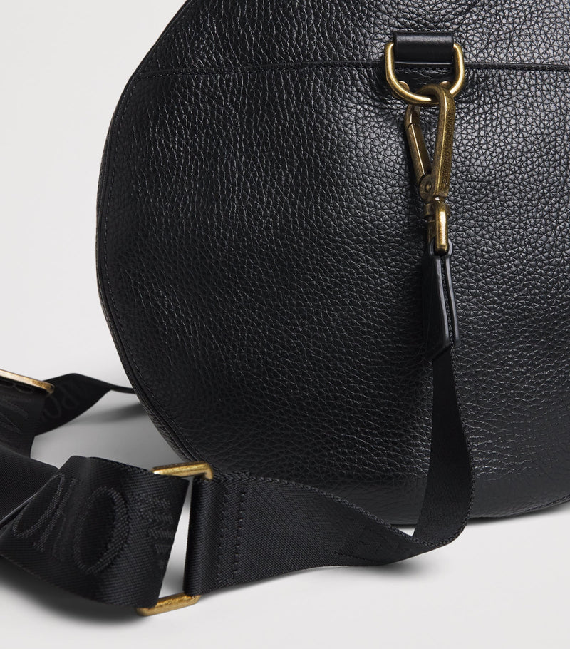 Emporio Armani grained leather holdall travel bag (British brand)