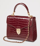 Aspinal of London Midi Mayfair top-handle bag, imported from the UK
