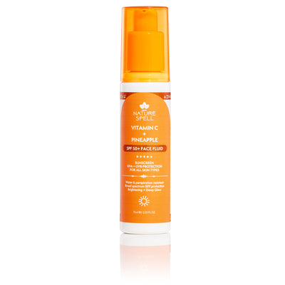 Superdrug Nature Spell Vitamin C Pineapple SPF50+ Face Fluid- Buy online at McGrocer