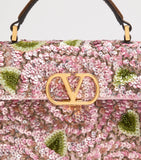 Valentino Garavani mini sequinned VSLING top-handle bag (British brand)