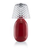 Baccarat decorative wireless lamp with crystal elements and ceramic base - British product