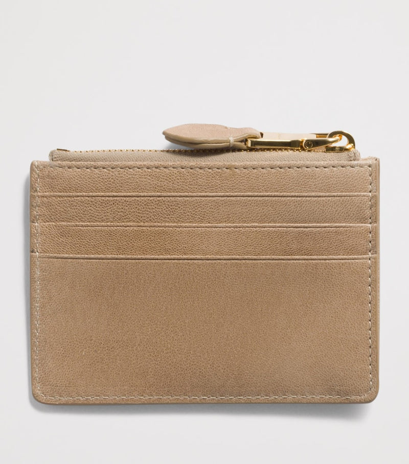 Miu Miu Nappa Leather embossed card holder with keyring, UK version