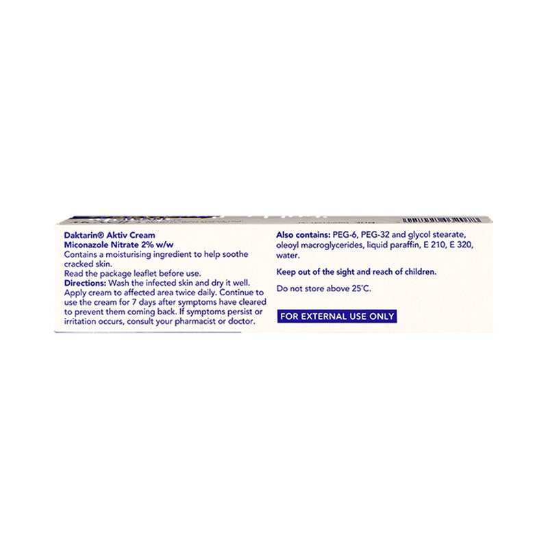 Daktarin Aktiv antifungal cream 30g - British product