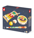 Janod wooden four-piece musical set for babies from 18 months, UK version