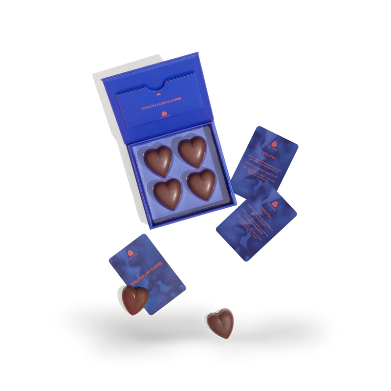 The Oh Collective date night bonbons milk chocolate 50g, imported from the UK