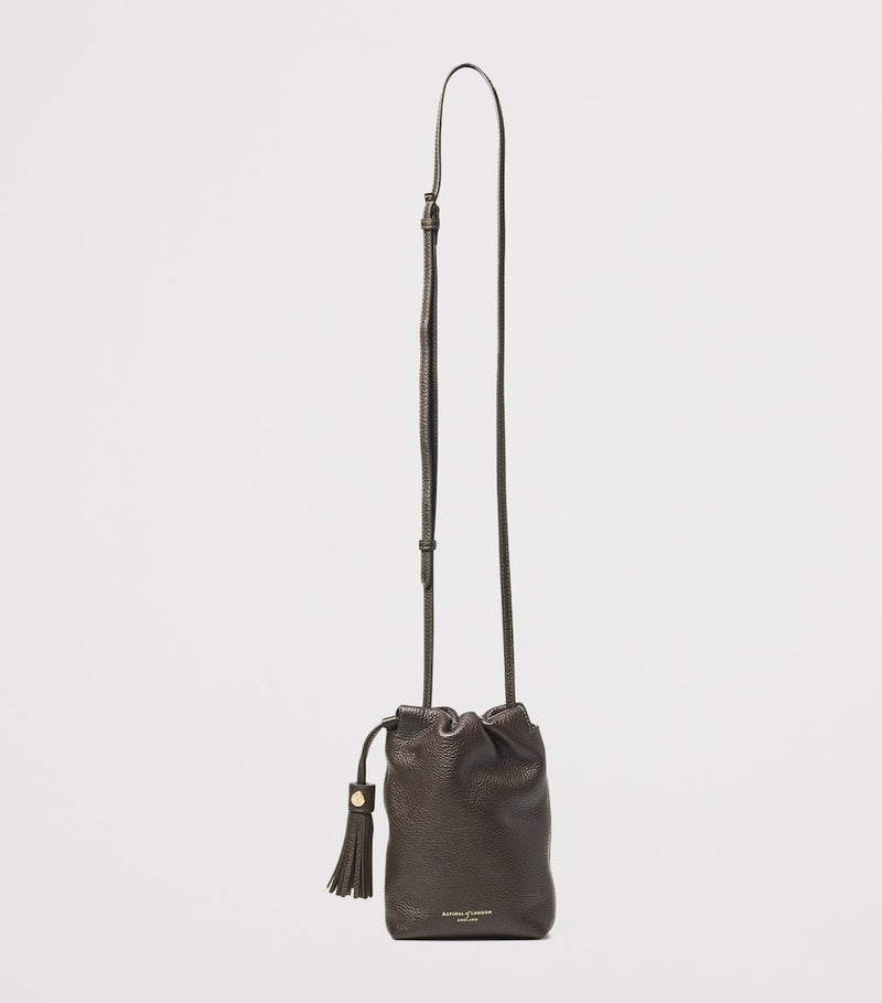 Aspinal of London Soho cross-body leather pouch (British brand)