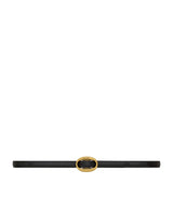 Harrods Saint Laurent Leather Croc-Embossed Belt- Buy online at McGrocer