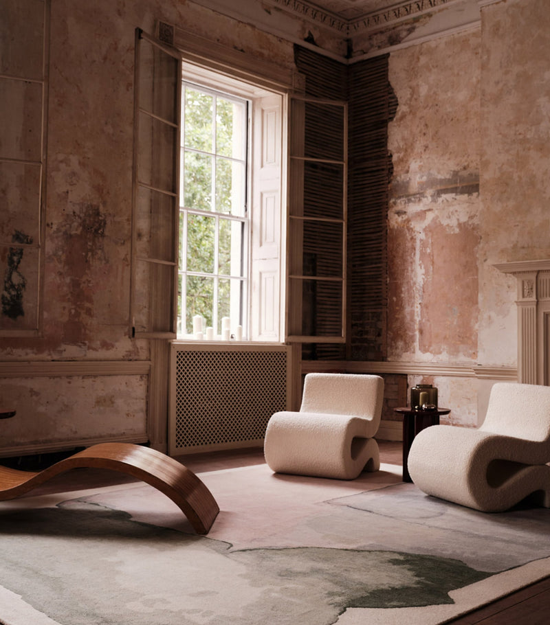 The Rug Company Maya Opal Wool-Nettle Rug 2.74m x 1.83m (British brand)