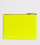 Comme des Garçons Super Fluo large leather pouch - British product