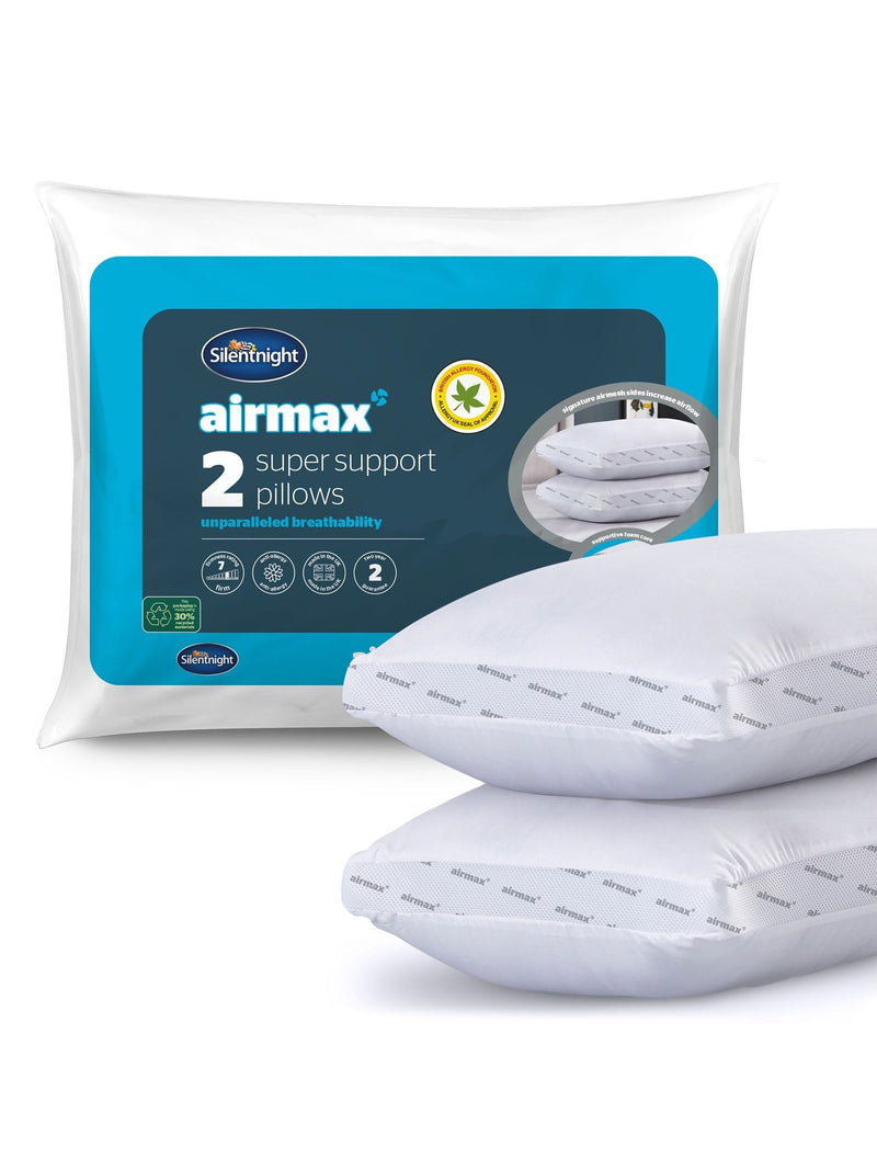 Silentnight Firm Airmax Super Support Pillows 2 pack (British brand)