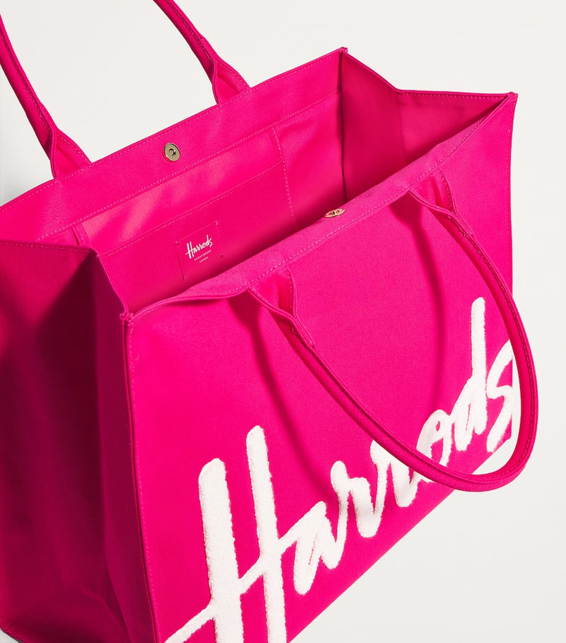 Harrods Large Cotton Logo tote bag, UK version