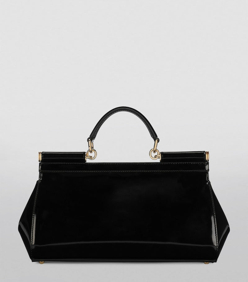 Dolce & Gabbana patent leather Sicily top-handle bag, imported from the UK