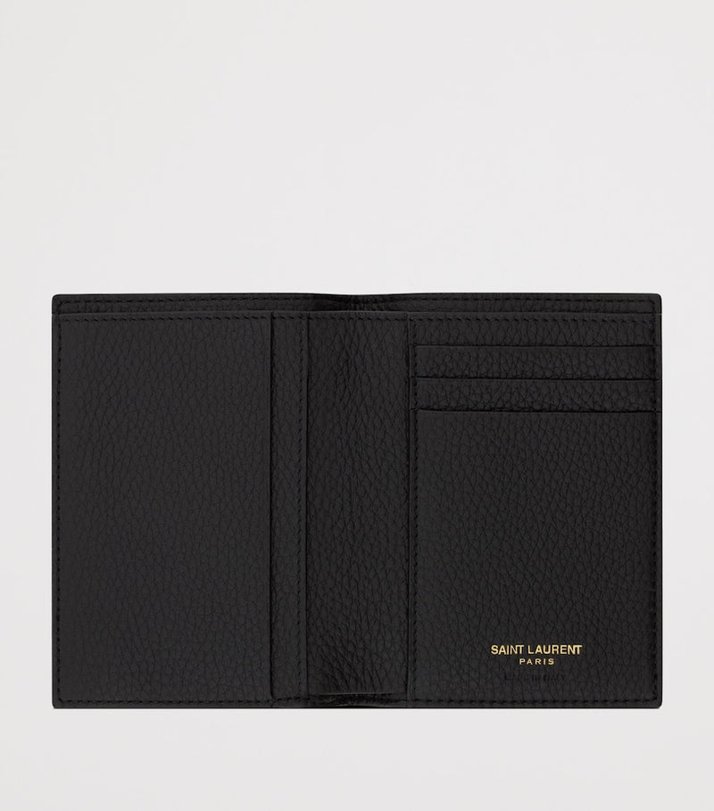 Saint Laurent Cassandre bifold leather wallet 13cm - British product