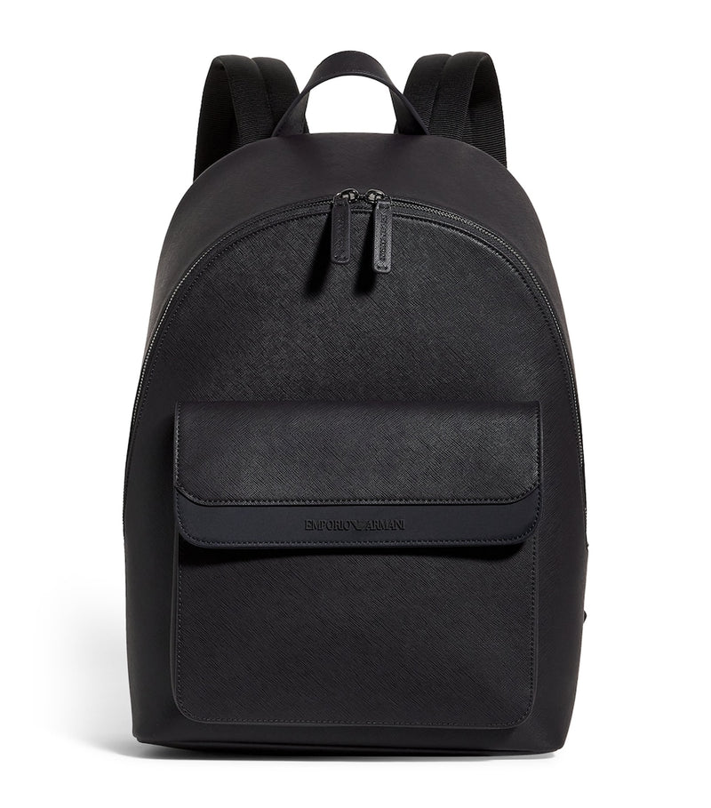 Sleek Backpack with Carbon Fibre Accents and USB Port, 43cm x 30.5cm x 14cm