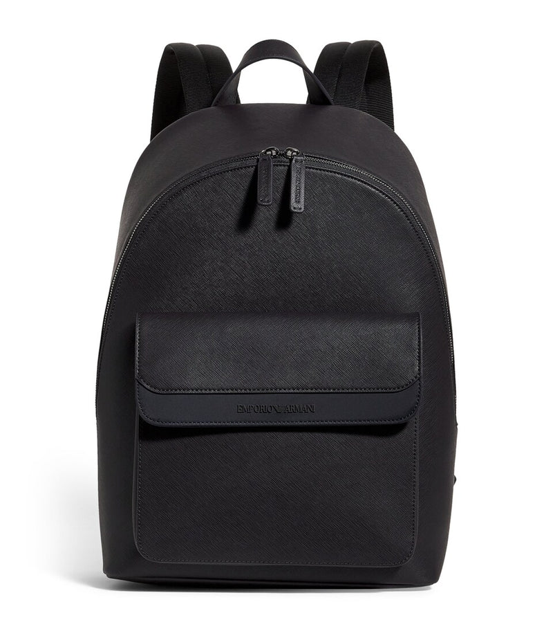 Sleek Backpack with Carbon Fibre Accents and USB Port, 43cm x 30.5cm x 14cm