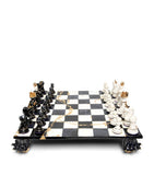 Purling earthenware gold leaf chess set, imported from the UK