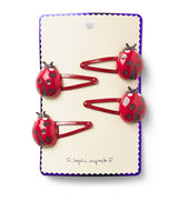 Harrods Konges Sløjd Ladybug Hair Clips (Pack of 4)- Buy online at McGrocer